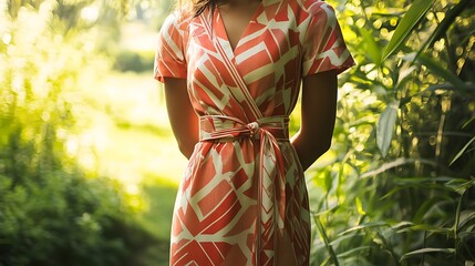 patterned robe
