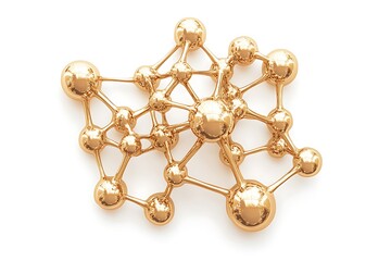 Gold Nanocluster with Radiant Interconnected Atomic Detail