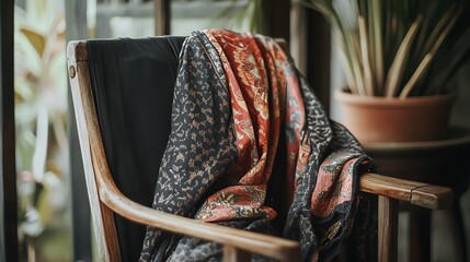 patterned robe