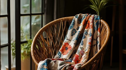 patterned robe
