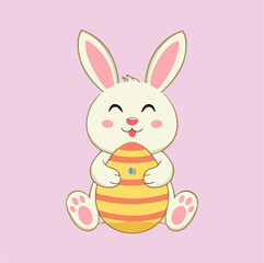 Obraz premium easter bunny with egg