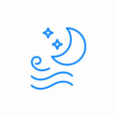 night breeze icon sign vector