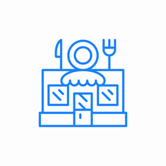 restaurant dining icon sign vector