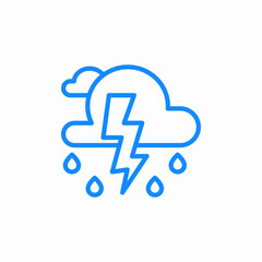 Obraz premium storm cloud icon sign vector