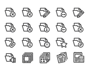 copy icon set