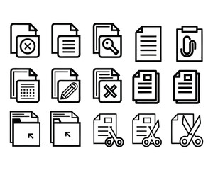copy icon set