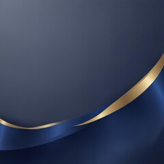 abstract blue background, blue background with gold ribbon, blue background with golden ribbon