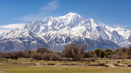Breathtaking swiss alps  lush forest valleys, meadows, and snow capped peaks in switzerland