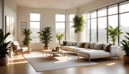 Fototapeta premium Photo interior modern design room 3d illustration