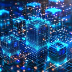 Obraz premium Explore the world of container orchestration platforms in modern data centers.