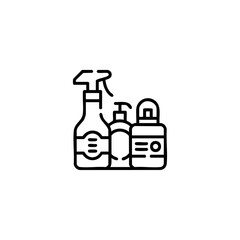 Cleaning icon flat vector design