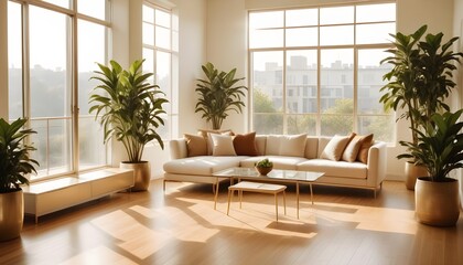 Fototapeta premium Photo interior modern design room 3d illustration