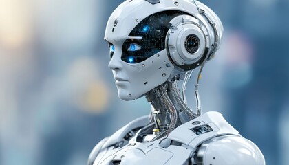 Advanced AI-Powered Medical Robot, Futuristic Healthcare, Artificial Intelligence in Medicine