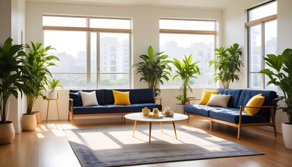 Fototapeta premium Photo interior modern design room 3d illustration