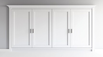 Built-in storage isolated on white background