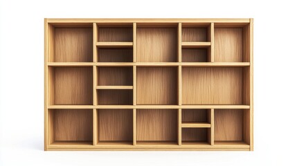 Built-in storage isolated on white background