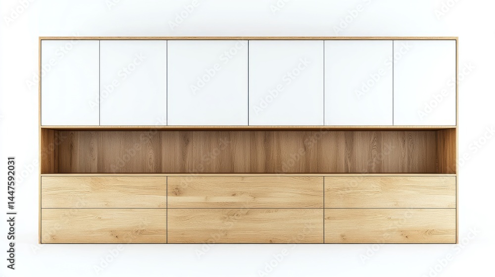 Poster built-in storage isolated on white background