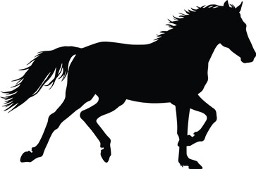 Galloping Horse Silhouette
