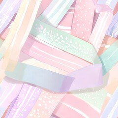 cute ribbon pattern background