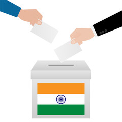 Election in the India. Election Concept. Vector Illustration.