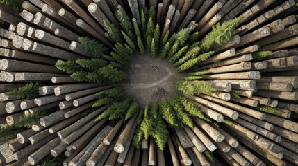 Aerial perspective showing stark contrast-3 - abstract texture seamless