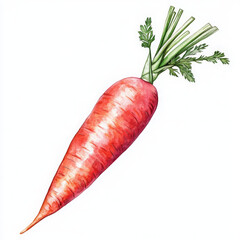 Realistic carrot illustration makes you feel happy and delighted