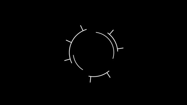 360 degree view icon animation, Icon 360&deg; animation. Angle 360 degree. Virtual reality. Panorama. Transparent background.