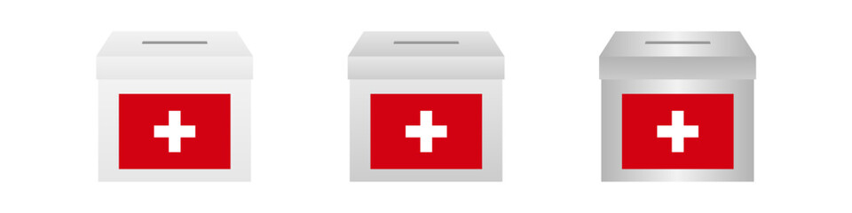 Election in the Switzerland. Election Concept. Vector Illustration.