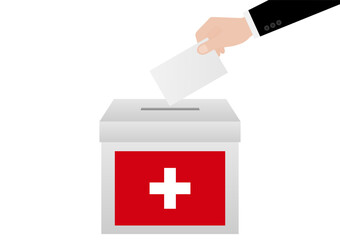 Election in the Switzerland. Election Concept. Vector Illustration.