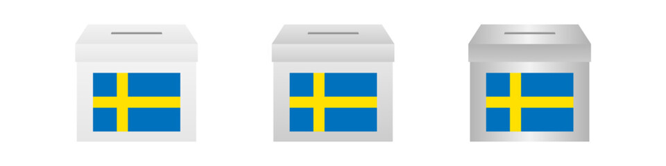Election in the Sweden. Election Concept. Vector Illustration.