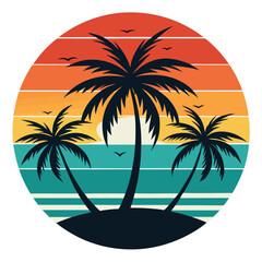 palm tree silhouette