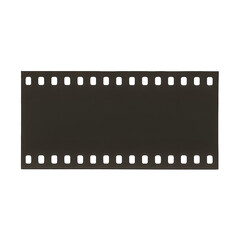 Blank Film Strip Frame Isolated on Transparent Background, generative ai