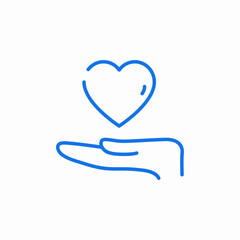 giving love care icon sign vector