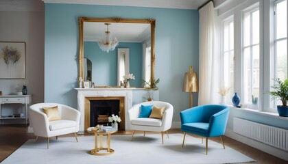 Photo interior modern design room 3d illustration