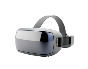 Sleek VR Headset on Transparent Background