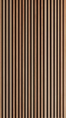 Wooden wall with alternating light and dark vertical stripes, modern interior design inspiration