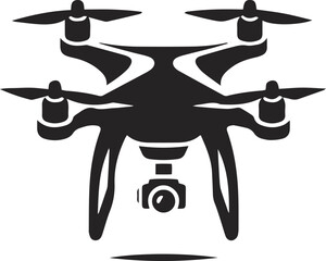 Drone Silhouette Vector Set – Quadcopter Icons, UAV Shapes, Aerial Photography Symbols & Flying Drone Illustrations