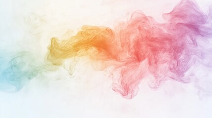 Fototapeta premium Abstract Colorful Smoke Swirls: A Dreamy, Ethereal Image