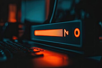 Retro gaming console loading bar