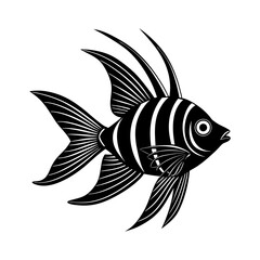 Banggai Cardinalfish Silhouette Image