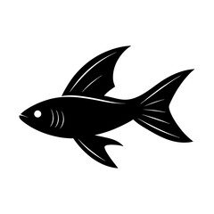 Flying Fish Silhouette in Mid Glide