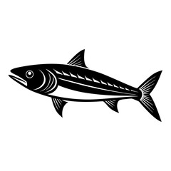 Streamlined Mackerel Fish Silhouette