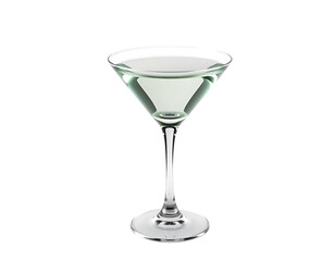 Elegant Martini Cocktail in a Transparent Glass