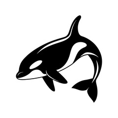 Obraz premium Orca Killer Whale Vector Silhouette