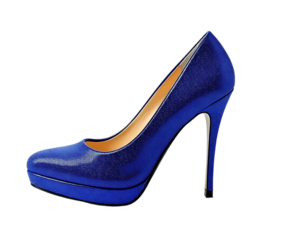 Stylish Cobalt Blue Platform Stiletto Heels for Women