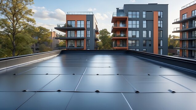 Durable epdm roofing membrane for modern apartments