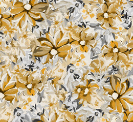 Colorful Flower and Leaf Patterns with Beautiful Textures
