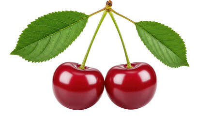 Isolated Cherries