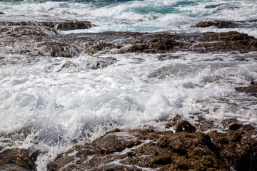 奄美大島の自然、海、リーフ、波