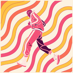 Vector illustration of hand made pen spiral lines Abstract Line Doodles,